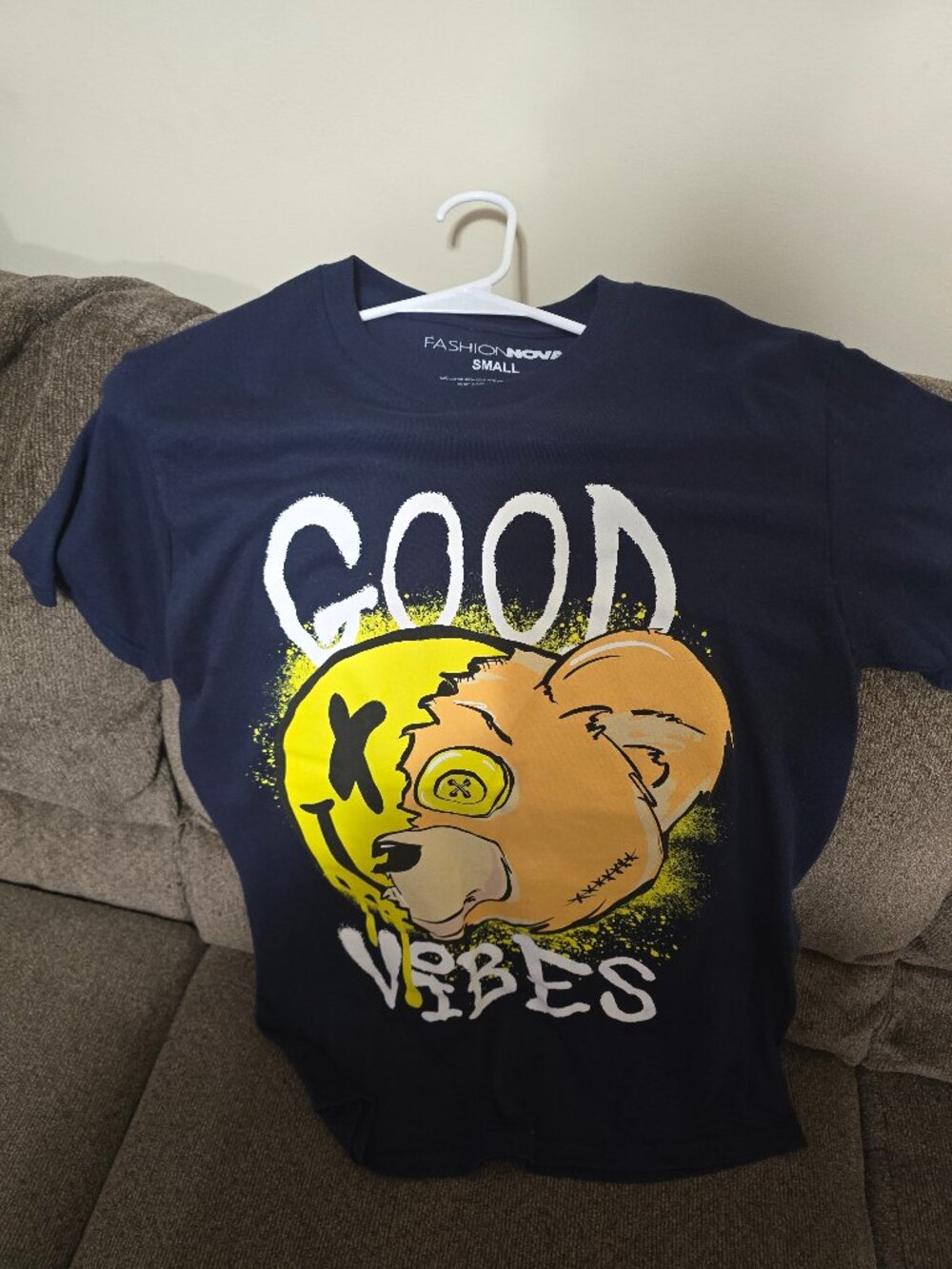 Fashion Nova "Good Vibes" Graphic T-Shirt